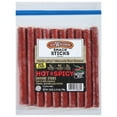 thumbnail image 1 of Old Wisconsin Hot & Spicy Sausage Snack Sticks, 28oz Resealable Package, Naturally Smoked, Ready to Eat, High Protein, Low Carb, Keto, Gluten Free, 1 of 2
