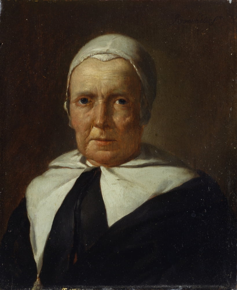 Old Woman Canvas Art - (18 x 24)