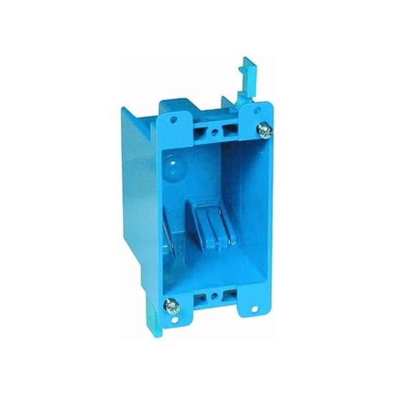 Old Work Electrical Boxes - 1G Series - Lamson Home Products - 12 Pack - Non-Metallic Conduit Boxes - Round Electrical Boxes - Electrical Renovation Boxes