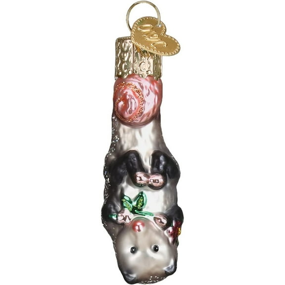 Old World Christmas 2.25In Mini Opossum, Glass, Gumdrops Collection Possum 85257