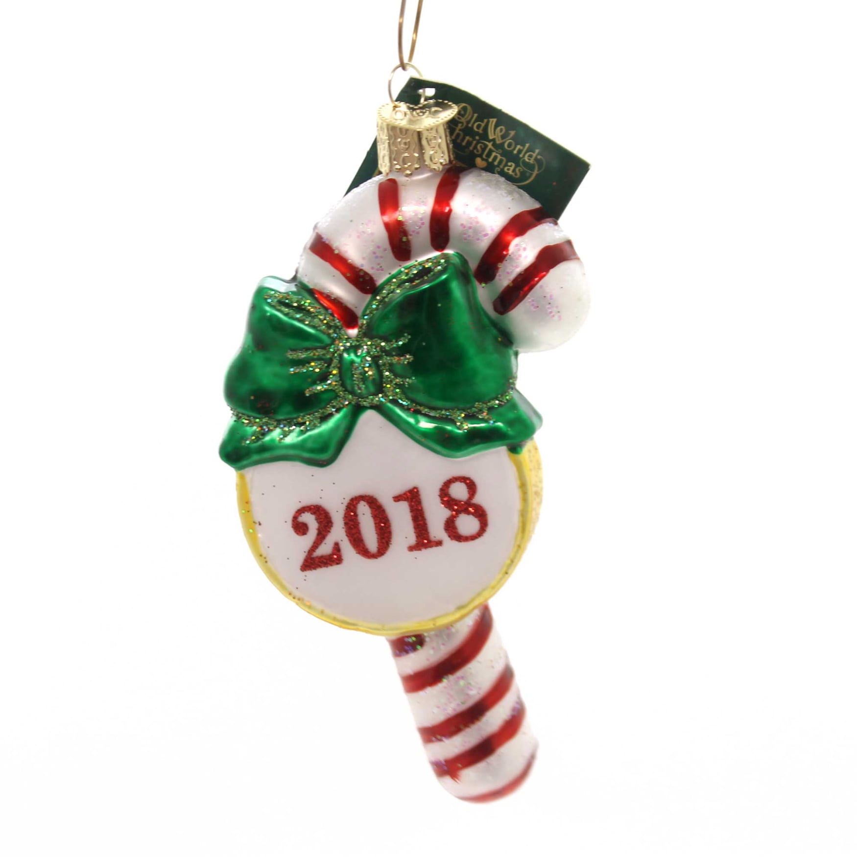 Old World Christmas 5.00In 2018 Candy Cane, Glass, Ornament 36245 ...
