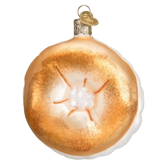 Old World Christmas 32221 Bagel Glass Blow Christmas Ornament Bagel