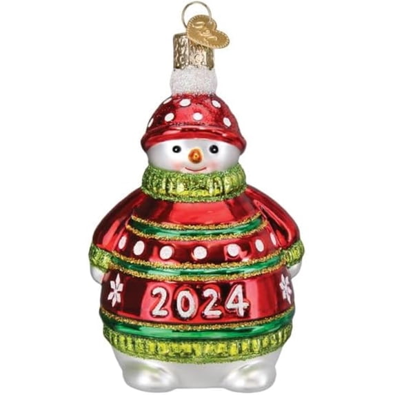 Old World Christmas 4.00In 2024 Snowman, Glass, Happy Memories 24232