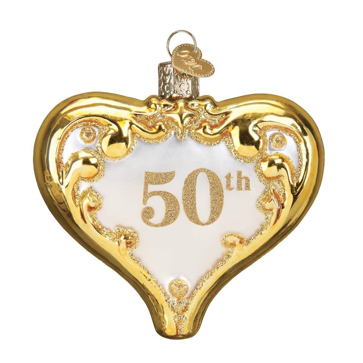 Old World Christmas 50th MMF7 Anniversary Heart