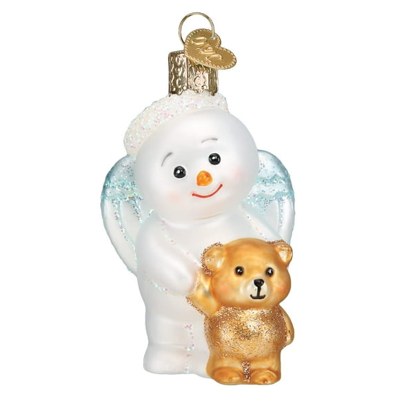 Old World Christmas Baby Snow Angel Glass Blown Ornament for Christmas Tree
