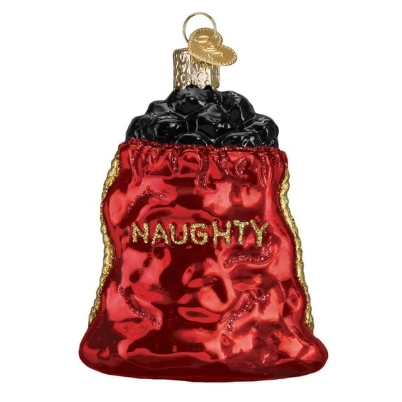 Old World Christmas Bag of Coal Ornament, Multi