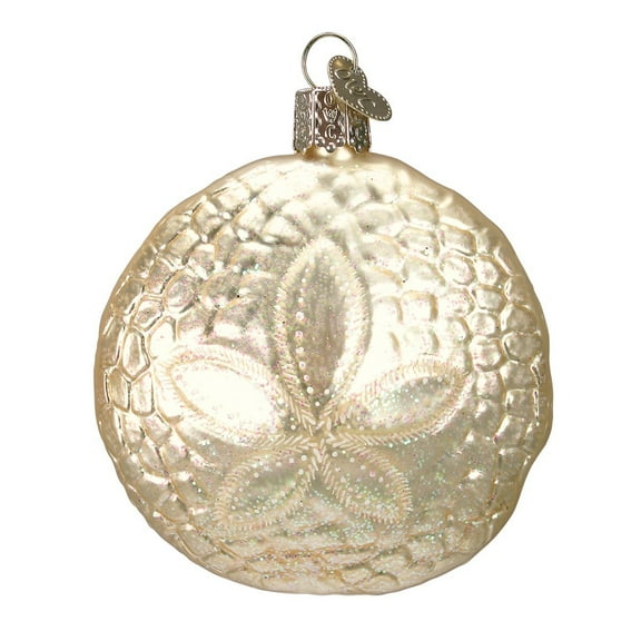 Old World Christmas Beach Shells Glass Blown Ornaments for Christmas Tree Sand Dollar