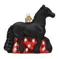 thumbnail image 1 of Old World Christmas Blown Glass Ornament for Christmas Tree, Friesian Horse, 1 of 5