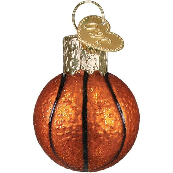 Old World Christmas Blown Glass Ornament for Christmas Tree, Gumdrops (Mini) Collection, Basketball