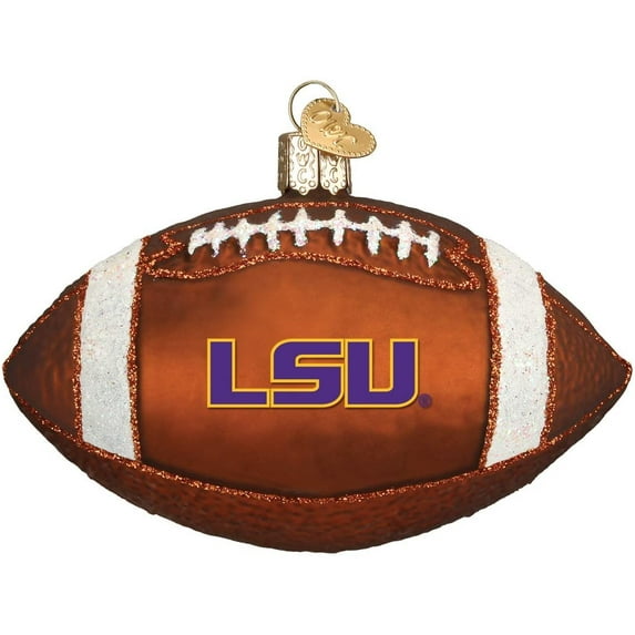 Old World Christmas Blown Glass Ornament for Christmas Tree, LSU Football