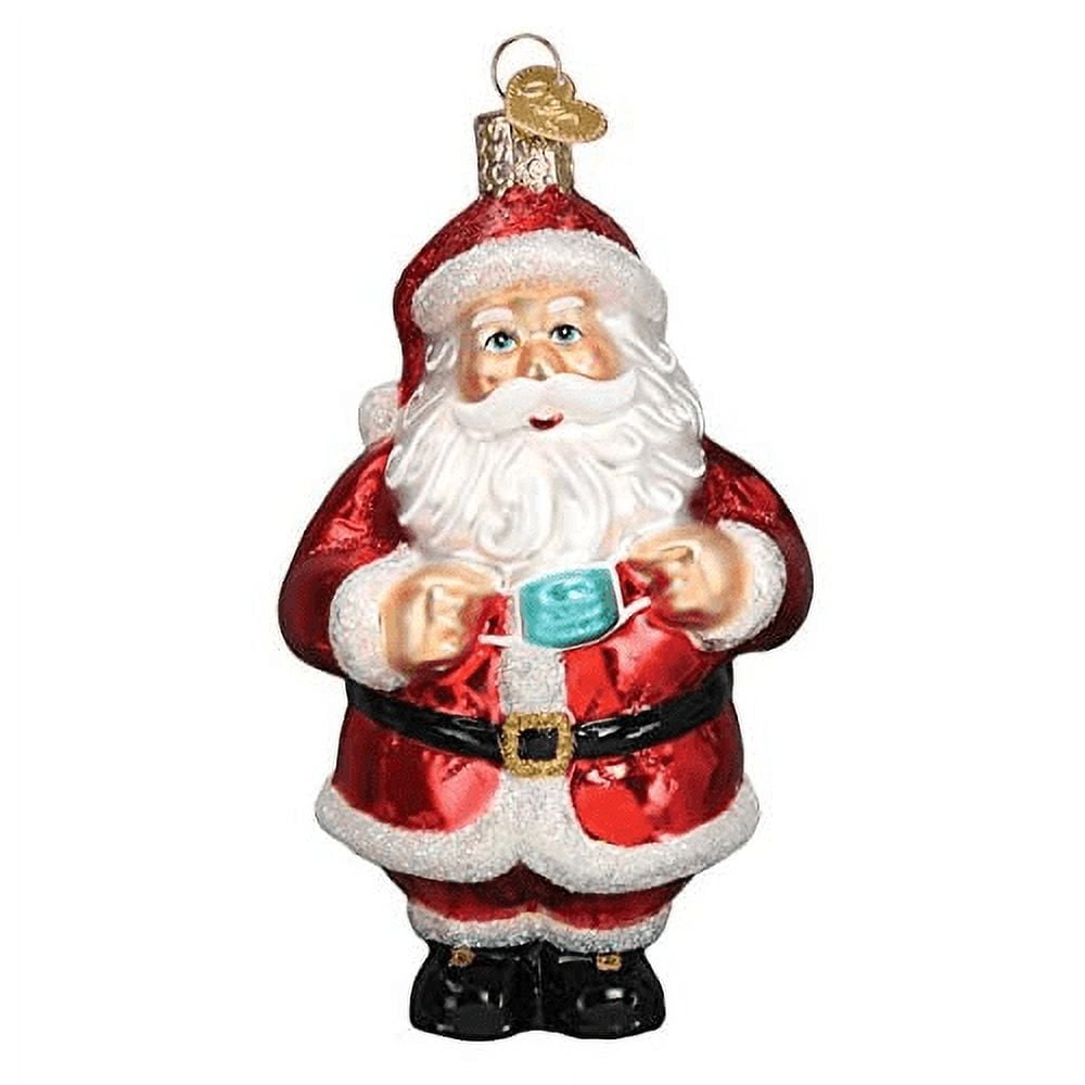 Old World Christmas Santa Revealed Blown Glass Christmas Ornament New ...