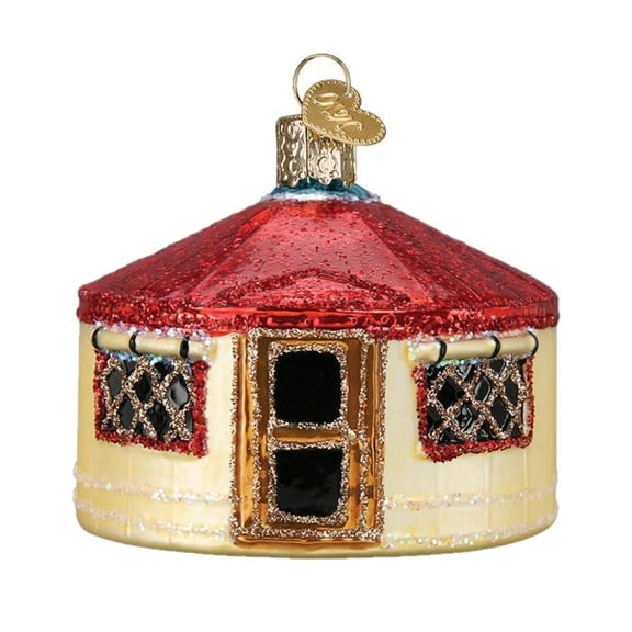 Old World Christmas 20119 Glass Blown Yurt Ornament