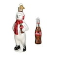 thumbnail image 1 of Old World Christmas Blown Glass Ornaments for Christmas Tree, Coca-Cola Polar Bear (Set of 2), 1 of 6