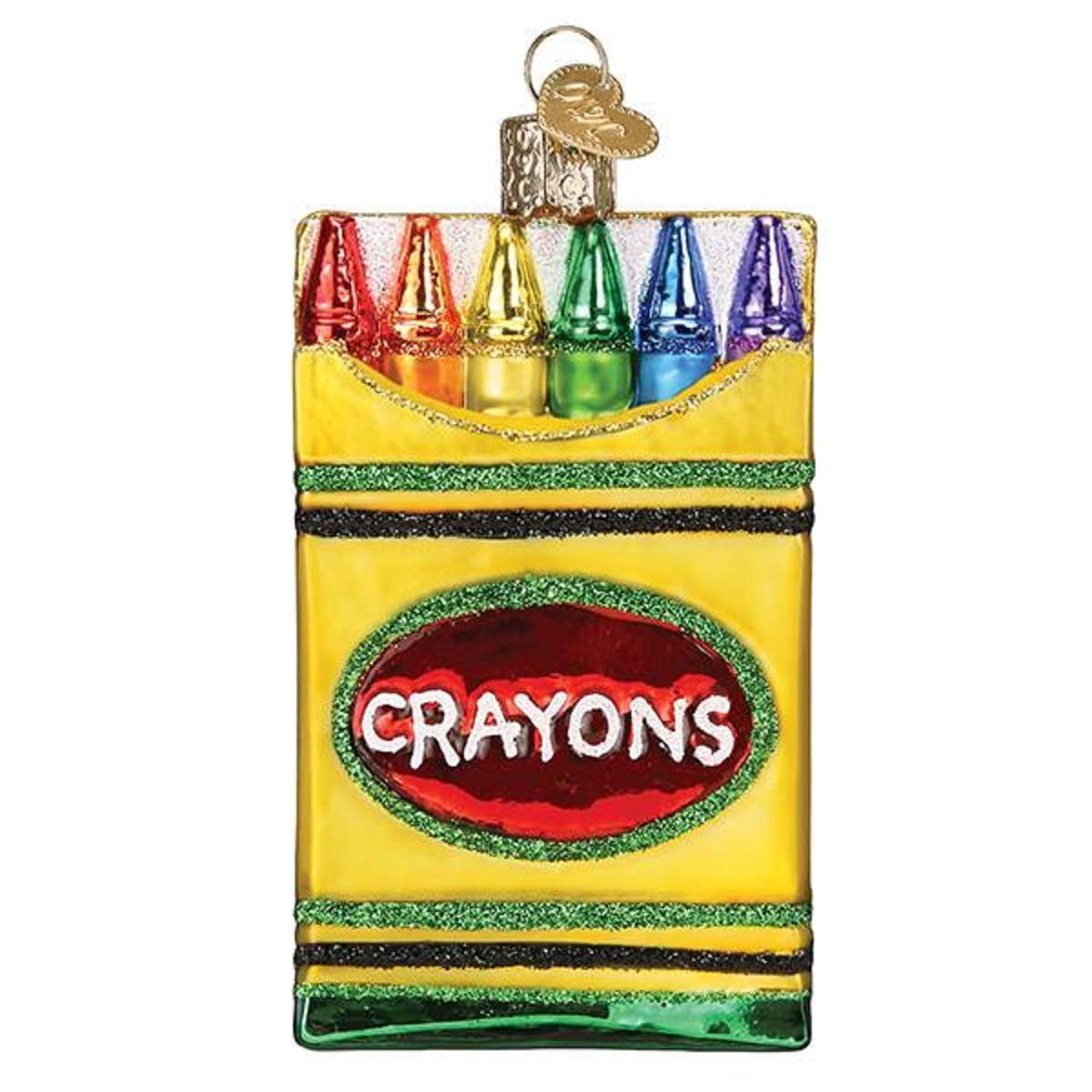 Old World Christmas Box of Crayons Blown Glass 2020 Unique Christmas Ornaments for Christmas Tree Decorations - Walmart.com