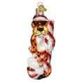 thumbnail image 1 of Old World Christmas Chester Cheetah On Candy Cane Glass Blown Ornament for Christmas Tree, 1 of 6
