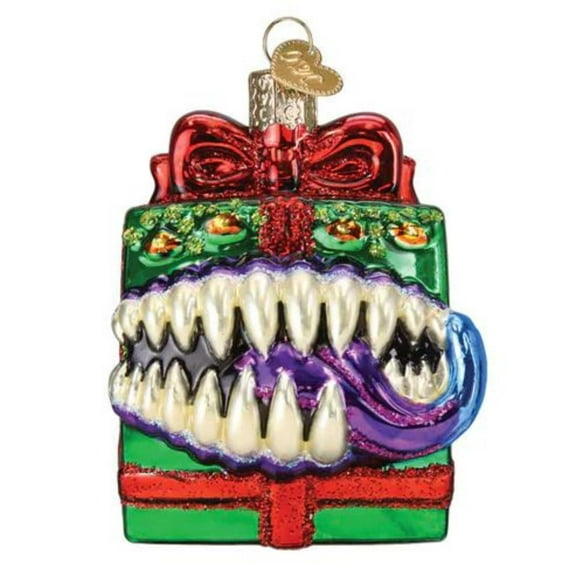 Old World Christmas Dungeons & Dragons Holiday Mimic Glass Blown Ornament for Christmas Tree