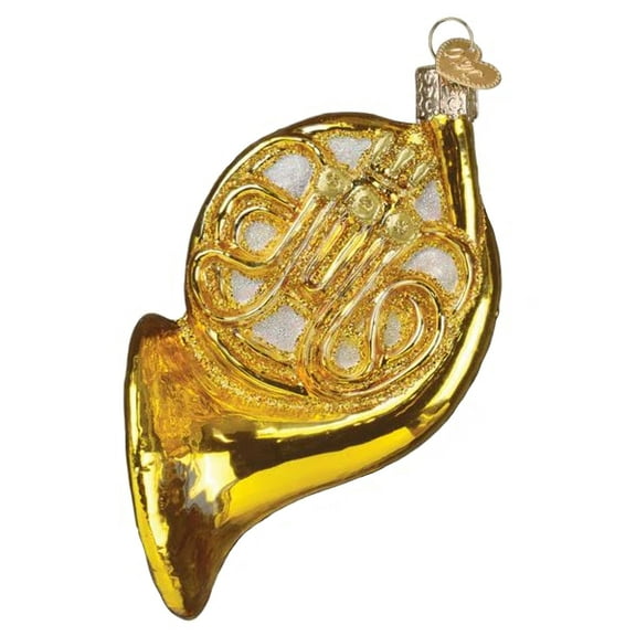 Old World Christmas Blown GlassOrnament for Christmas Tree,French Horn