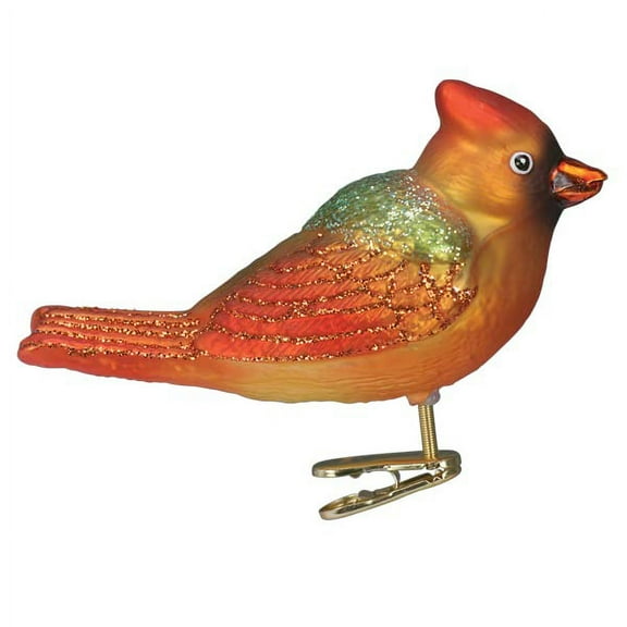 Old World Christmas Gentle Cardinal Glass Blown Ornament for Christmas Tree