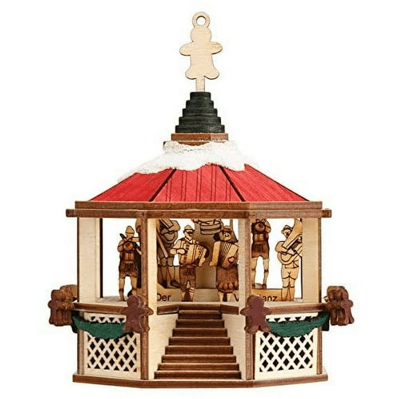 Old World Christmas Ginger Cottage Collection (#80041) Oompah Gazebo, 5.25"