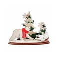 thumbnail image 1 of Old World Christmas Ginger Cottage Wooden Ornament for Christmas Tree, Polar Bear & Scarf, 1 of 3