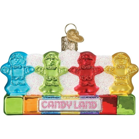 Old World Christmas Blown Glass Ornament for Christmas Tree, Candy Land Kids