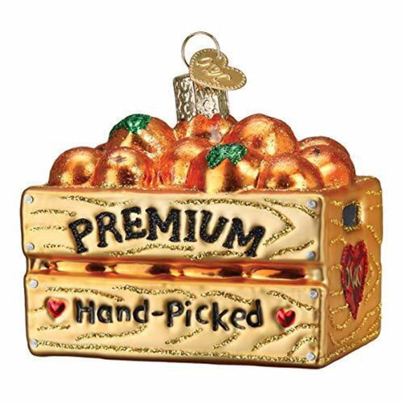 Old World Christmas Ornaments Crate of Oranges Glass Blown Ornaments for Christmas Tree
