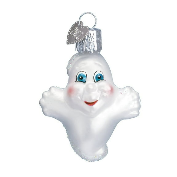 Old World Christmas Halloween Decorations Glass Blown Ornaments for Christmas Tree Miniature Ghost
