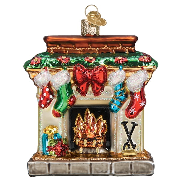Handcrafted Glass Holiday Hearth Christmas Tree Topper
