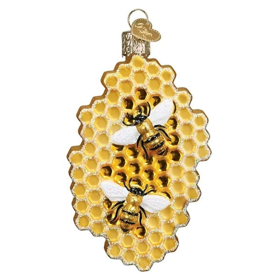 Old World Christmas Honeycomb Blown Glass 2020 Unique Christmas Ornaments for Christmas Tree Decorations