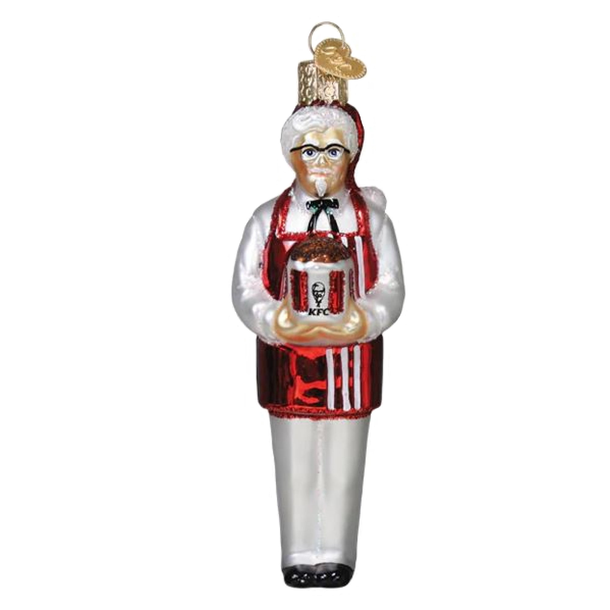 Old World Christmas 5.25In Kfc Colonel Sanders, Glass, Famous