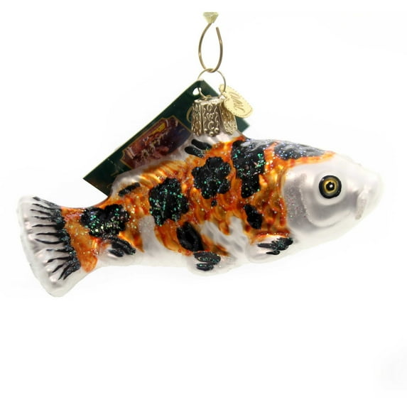 Old World Christmas Koi Glass Ornament Pond Garden Fish 12259 Orange