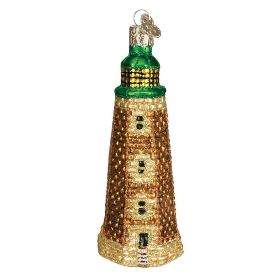 Old World Christmas Lighthouse Collection Glass Blown Ornaments for Christmas Tree Old Cape Henry