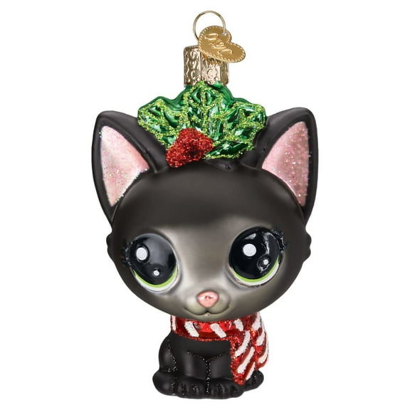Old World Christmas Littlest Pet Shop Jade Glass Blown Ornament for Christmas Tree