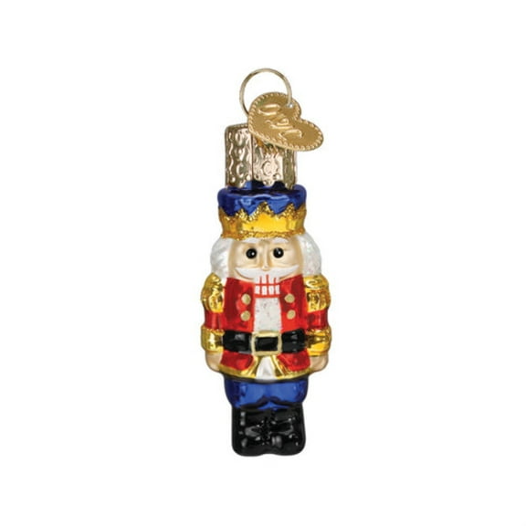 Old World Christmas Blown Glass Mini Ornament for Christmas Tree, Nutcracker Soldier