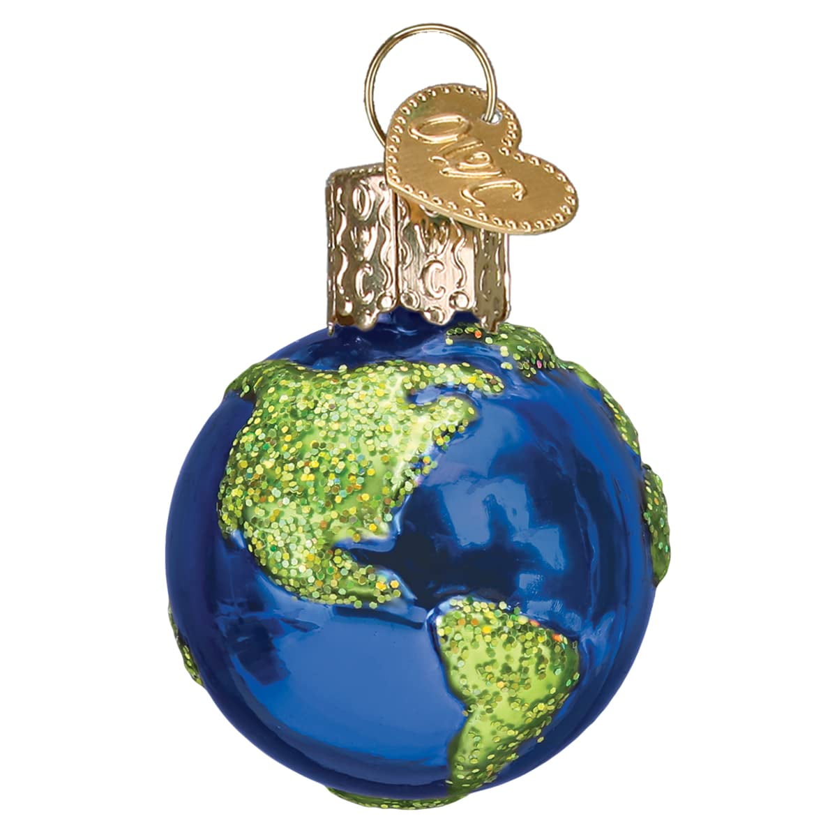 Old World Christmas Mini Planet Earth Glass Blown Ornament for ...