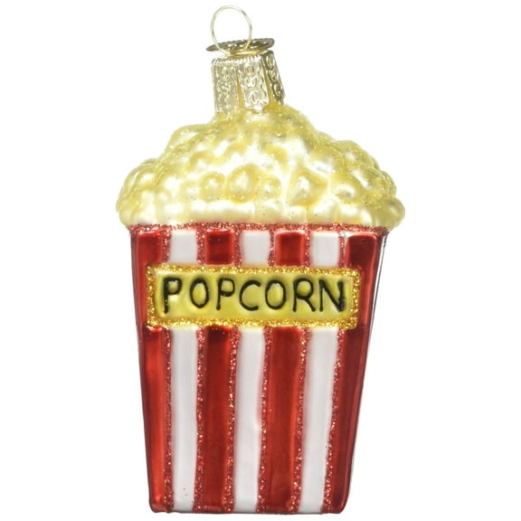 Old World Christmas Ornaments: Ballpark Foods Glass Blown Ornaments for Christmas Tree, Popcorn