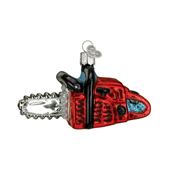 Old World Christmas Ornaments: Chain Saw Glass Blown Ornaments for Christmas Tree (32162)