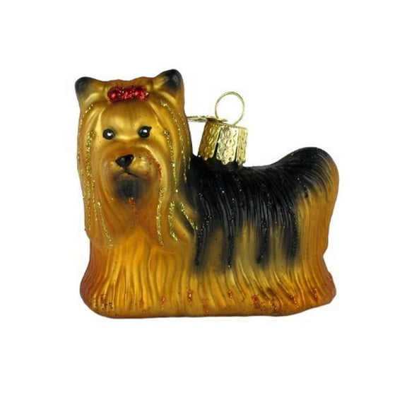 Old World Christmas Ornaments: Dog Collection Glass Blown Ornaments for Christmas Tree, Yorkie