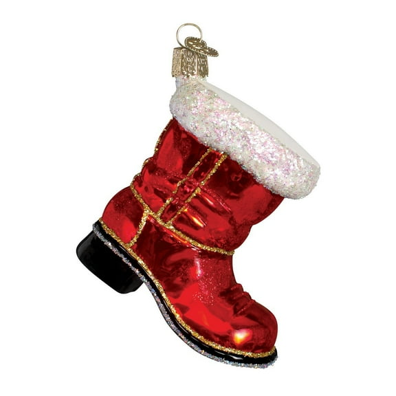 Old World Christmas Ornaments Santa Boot Glass Blown Ornaments for Christmas Tree