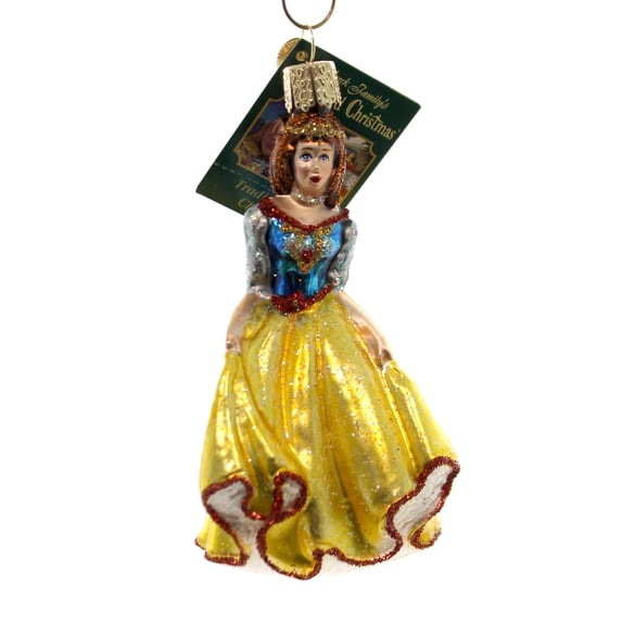 Old World Christmas Princess Glass Fairy Tales Kings Queens 10179 Yellow