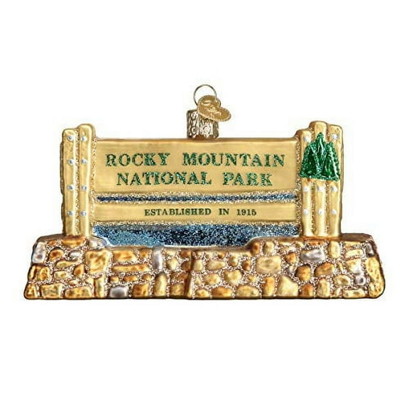 Old World Christmas Rocky Mountain National Park Glass Ornament 36222