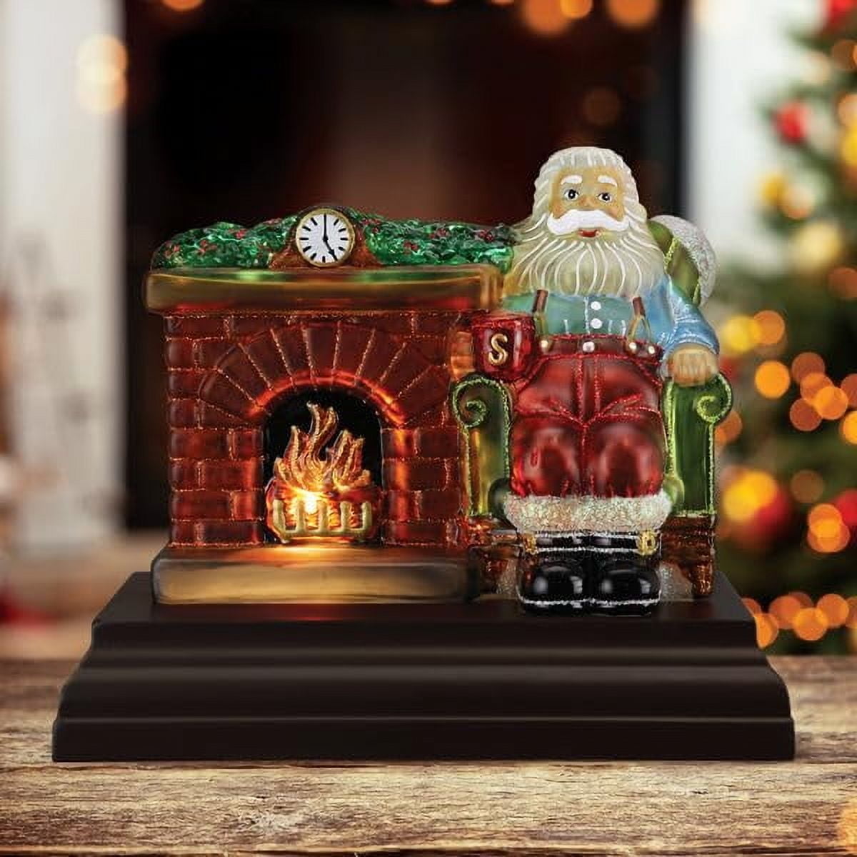 Old World Christmas Santa at Hearth Light Figurine - Walmart.com