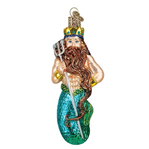 Old World Christmas Sea and Water Animals Glass Blown Ornaments for Christmas Tree Neptune