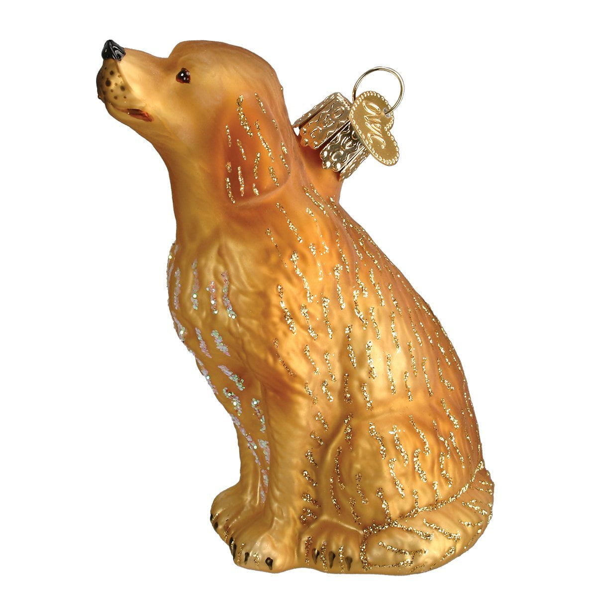 Old World Christmas Sitting Golden Glass Blown Ornament for Christmas ...