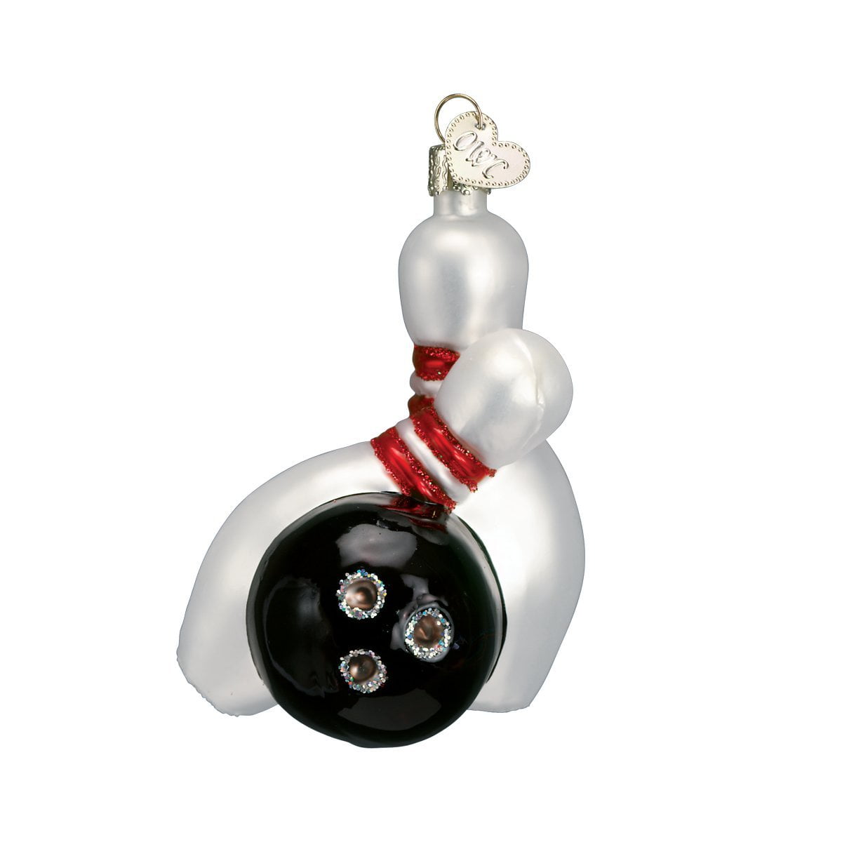 Old World Christmas Sports Collection Glass Blown Ornaments for Christmas Tree Bowling Ball - Walmart.com