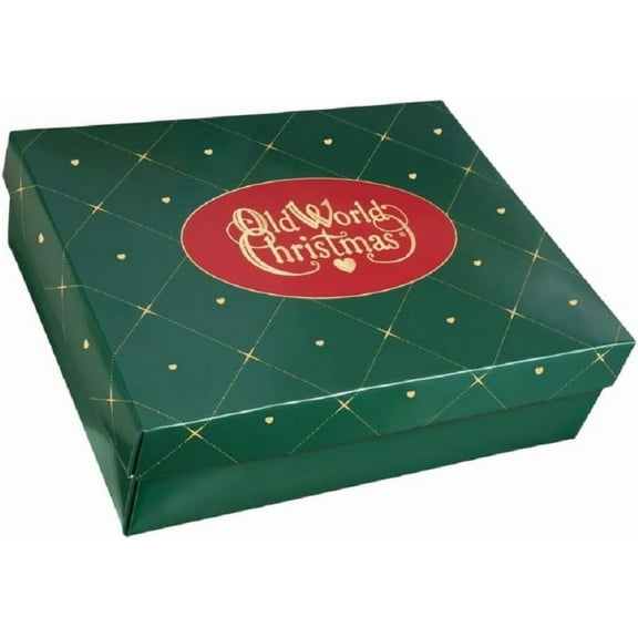 Old World Christmas Tree Ornament Storage Box, Fits 3 or 4 Ornaments, 12 Count