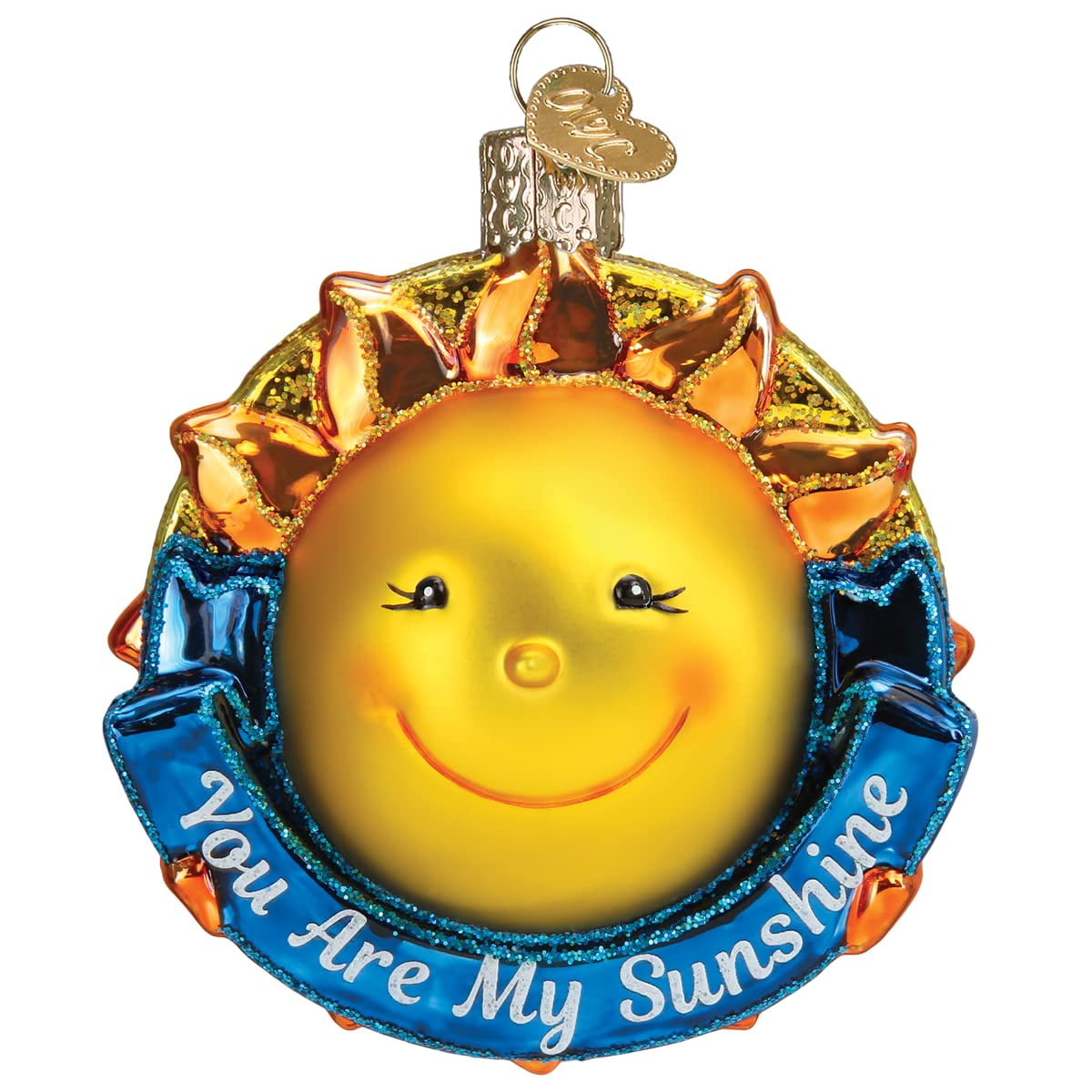 Old World Christmas You are My Sunshine Glass Blown Ornament for Christmas Tree - Walmart.com