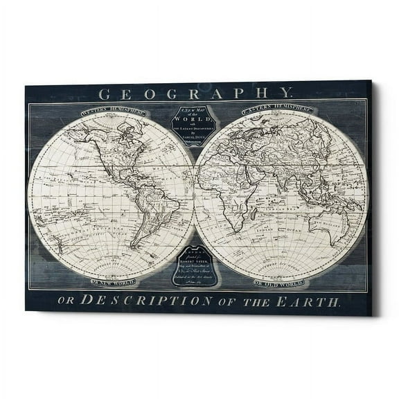 "Old World Globe" by Wild Apple Portfolio, Giclee Canvas Wall Art, 12"x18"