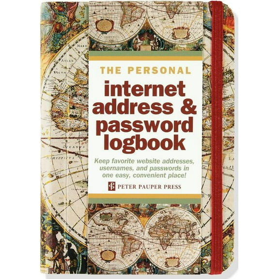 Old World Internet Address & Password Logbook