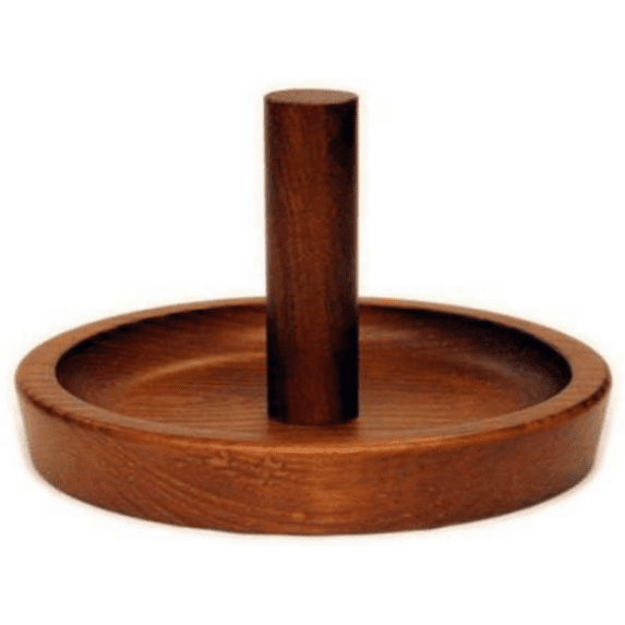 Old World Mahogany HJ Scott Cone Chalk Bowl Cone Talc Holder Sits on Any Flat Surface